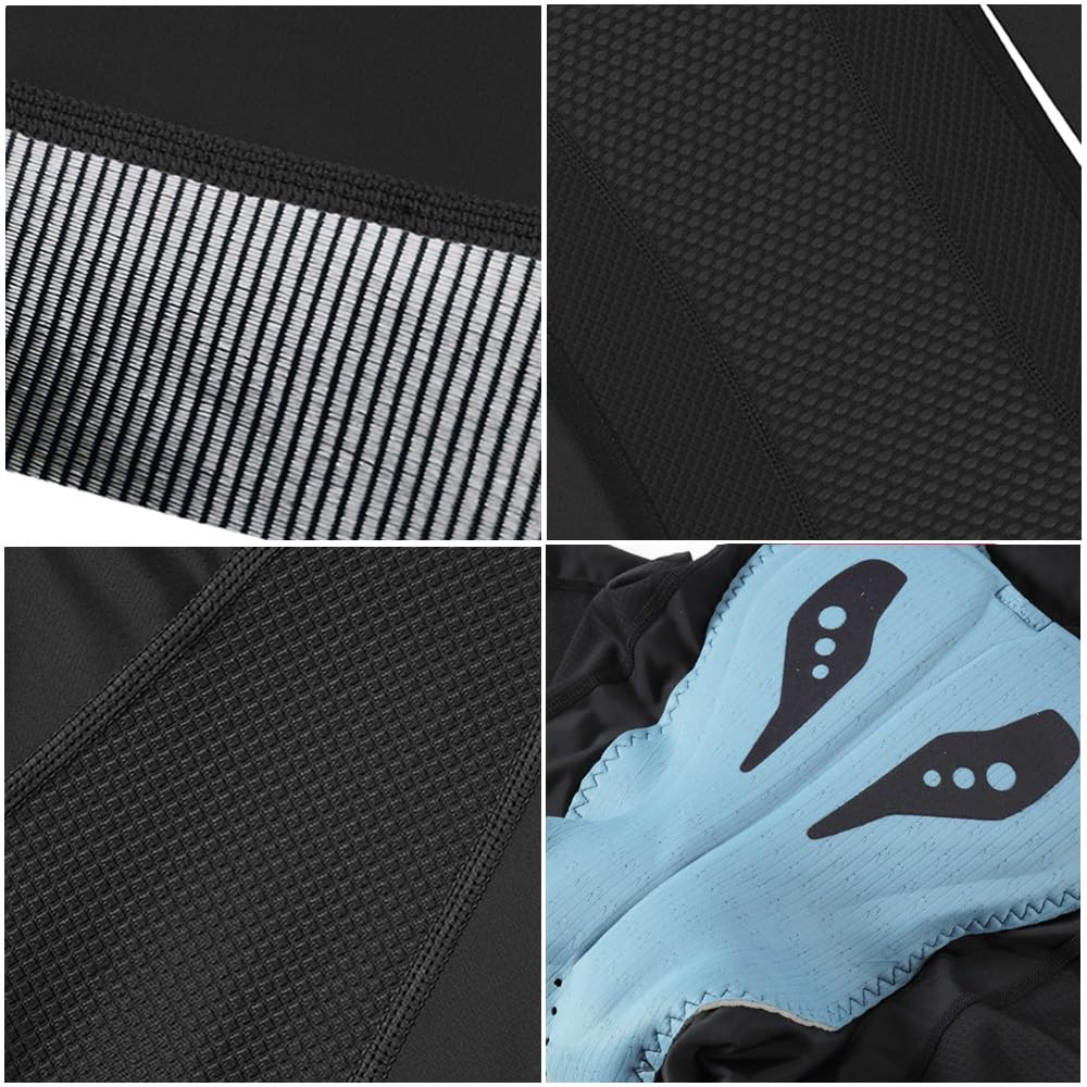 Genérico Culotte Ciclismo Hombre Pantalones Cortos de Ciclismo for Hombre, con Tirantes, Interfaz elástica, Acolchados for largas distancias, Mallas Ajustadas Pantalones Cortos de Ciclismo