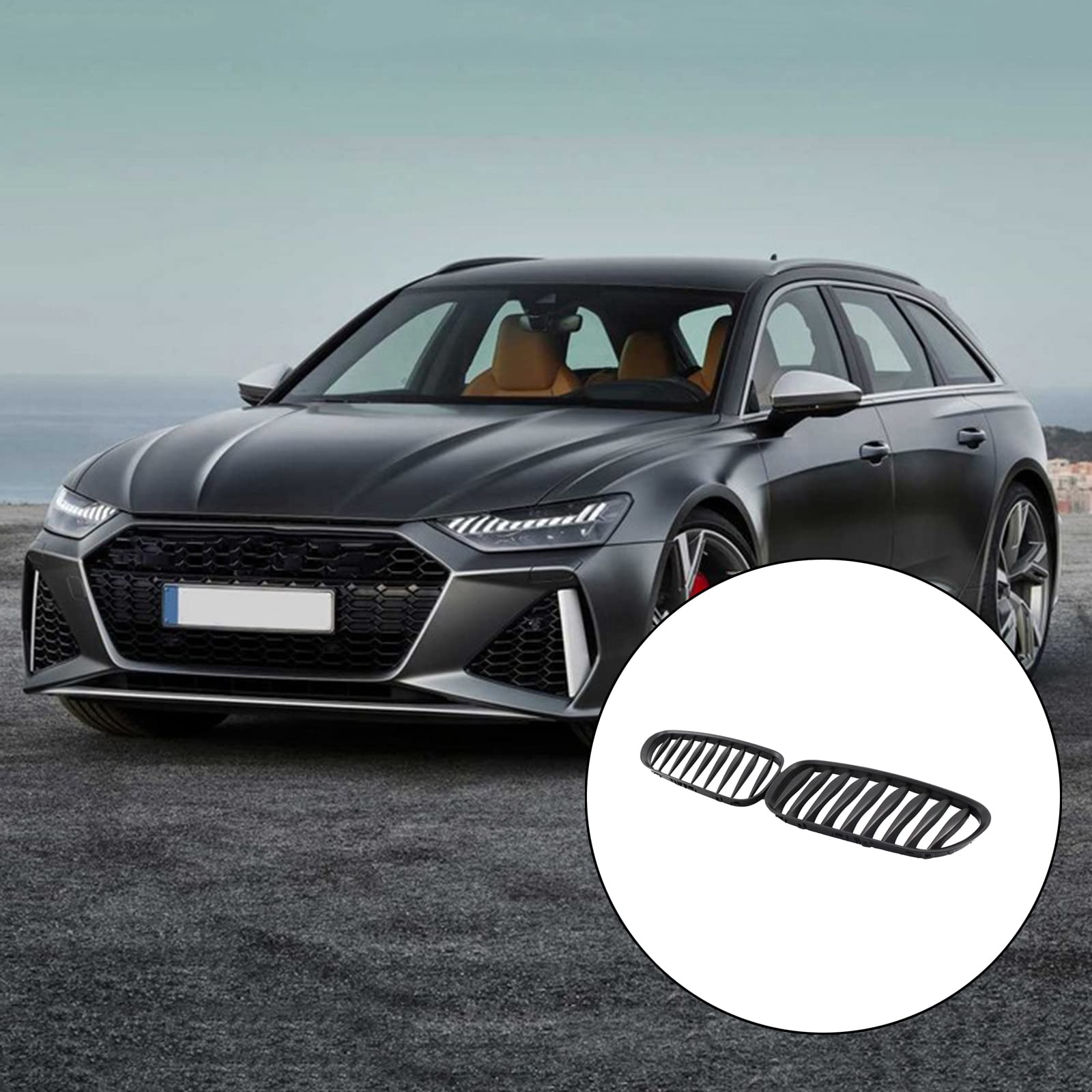 Parrilla Delantera de 2 Piezas para Automóvil, Compatible con Z4 E85 E86