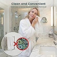 Vista 5 de MCPINKY Toallas comprimidas, 42 toallas faciales isonibles D para viajes, toallitas portátiles, toallitas expandibles, kit