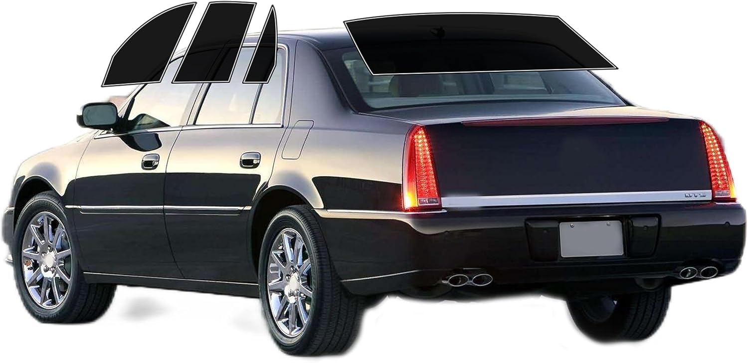 AUTOTEK Precut All Sides Windows Tint Film Cars Sun Blocking Protection Privacy Anti Shatter Glass Film Any Tint Shade kit for Cadillac DTS 2006-2011