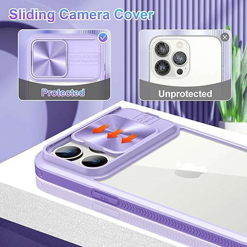 Miniatura 9 de Funda compatible con iPhone 15 Pro con funda para cámara, 15 Pro Clear Case Slim Fit Protección a prueba de golpes Funda protectora de cámara