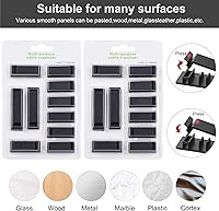 Vista 7 de Cable Management Clips, 20Pcs Cord Organizers Wire Clips Cord Holder for TV PC Ethernet Cable Desk Home Office (Black)