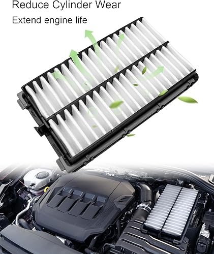 Miniatura 5 de EMIHO Filtro de aire y filtro de aire de cabina Reemplazan 28113-L1000 97133-L1000 apto para Hyundai Sonata Santa Fe Tucson Kia Sorento K5 Carnival