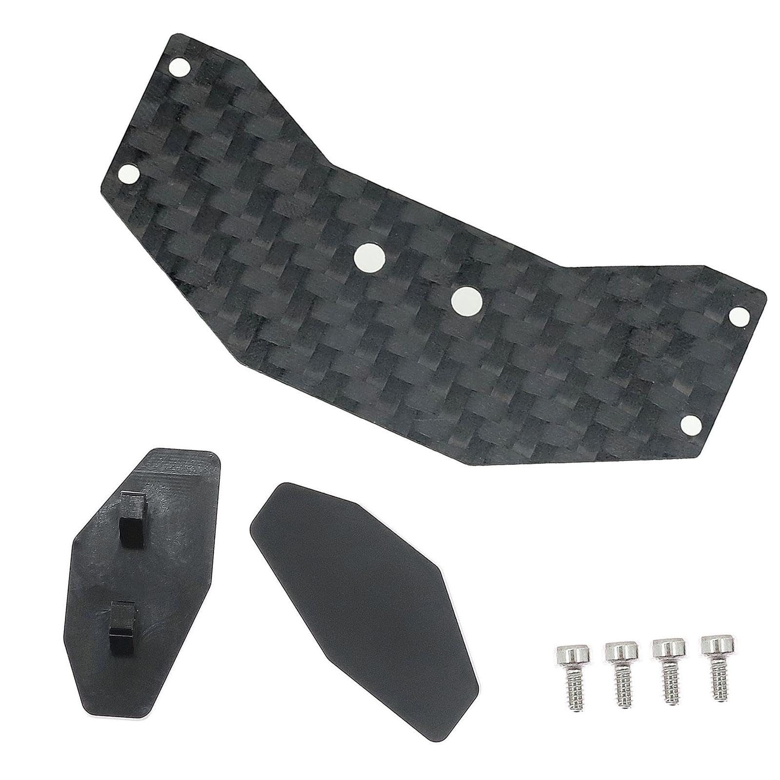 Menolana RC Rear Wing Spoiler Carbon Fiber 6.5x2.8cm Replacement for Micro-b 2WD Buggy 1: 24 Easily Install