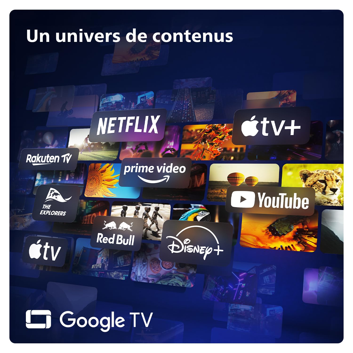 Philips Ambilight 48OLED809 Smart TV OLED 4K - Écran 48 Pouces, Plate-Forme P5 AI Perfect Picture Ultra HD, Google TV, Dolby Vision et Son Dolby Atmos, Fonctionne avec Alexa et Google Assistant