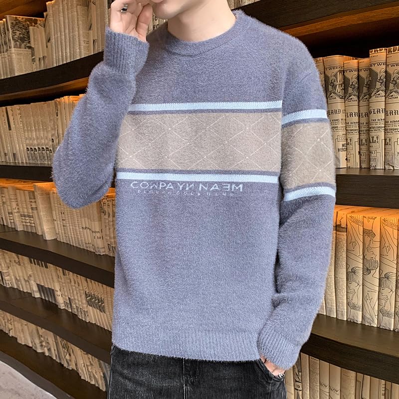 Men's Loose Knitted Undershirt Sweaters for Teenagers4