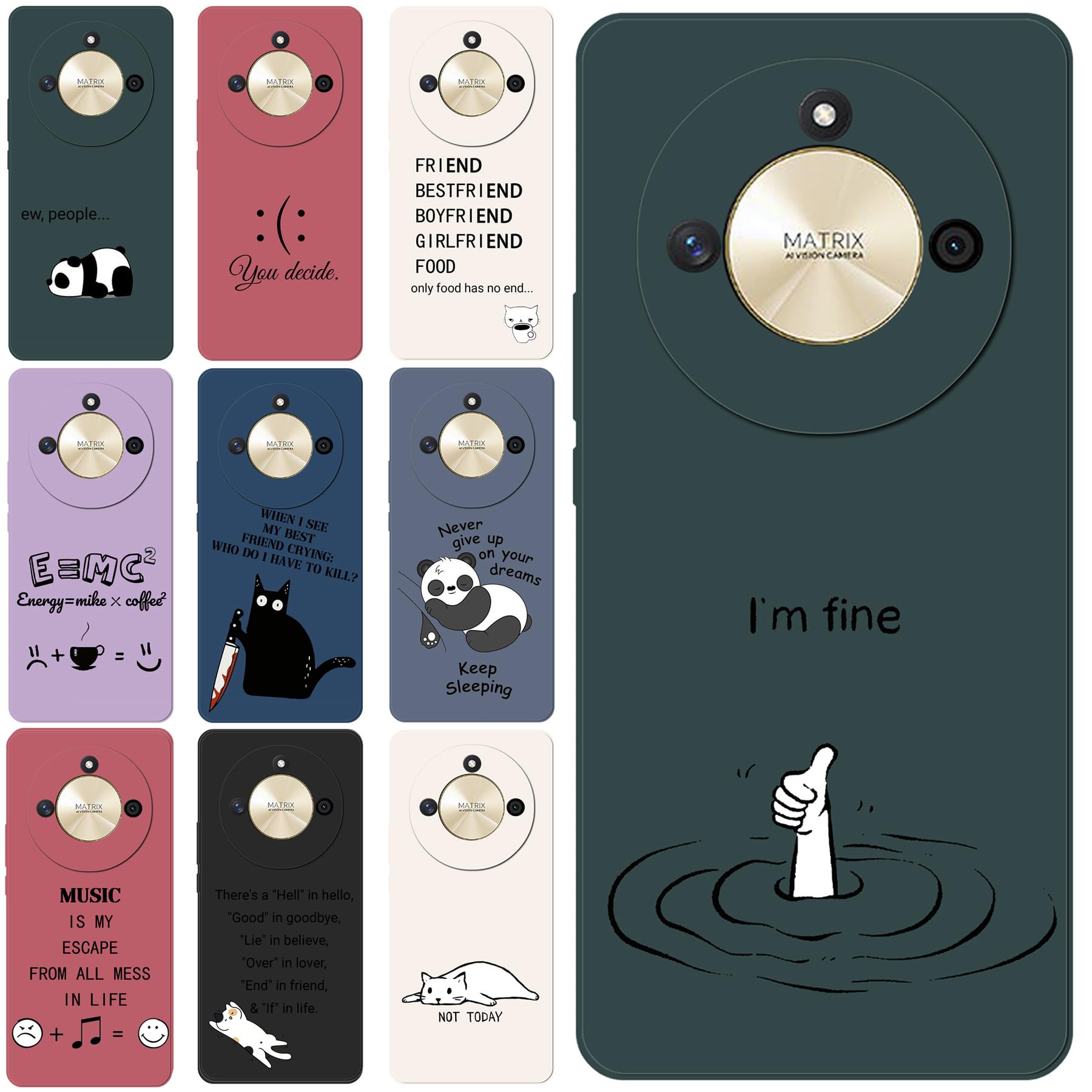 Personalizzate Cover Compatibile Con Honor X6 X8 50 60 70 80 90 100 200