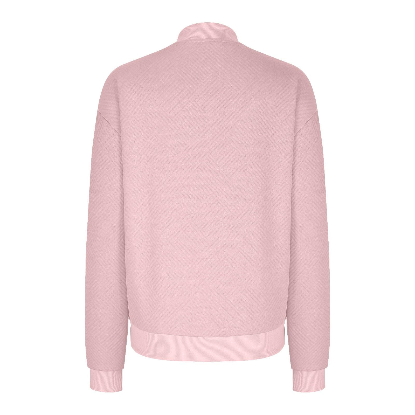 EMATOP Damen Sport Sweatjacke Langarm Baumwolle Full Zip Übergangsjacke
