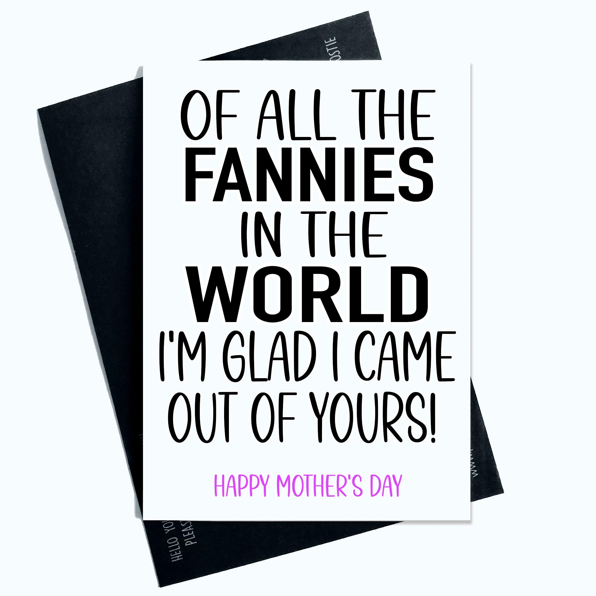 Peachy Antics Funny Mother's Day Card Of All The Fannies In The World Novelty Card Mother's Day Card For Mum Happy Mother's Day SP166