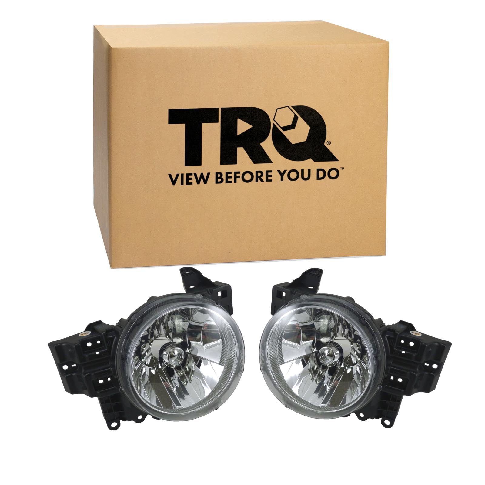 TRQ Headlight Assembly Set Driver & Passenger Side FO2502153 FO2503153 Compatible with 97-07 Ford — view 89