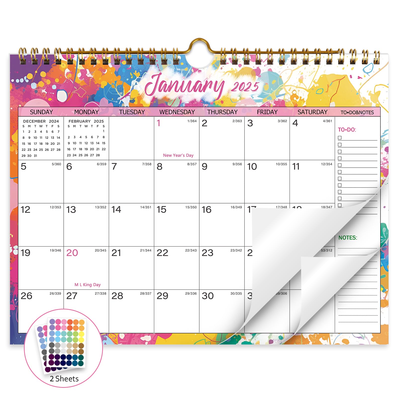 Buy 2025 18 Month Wall 20252026, January 2025 to June 2026 with Julian