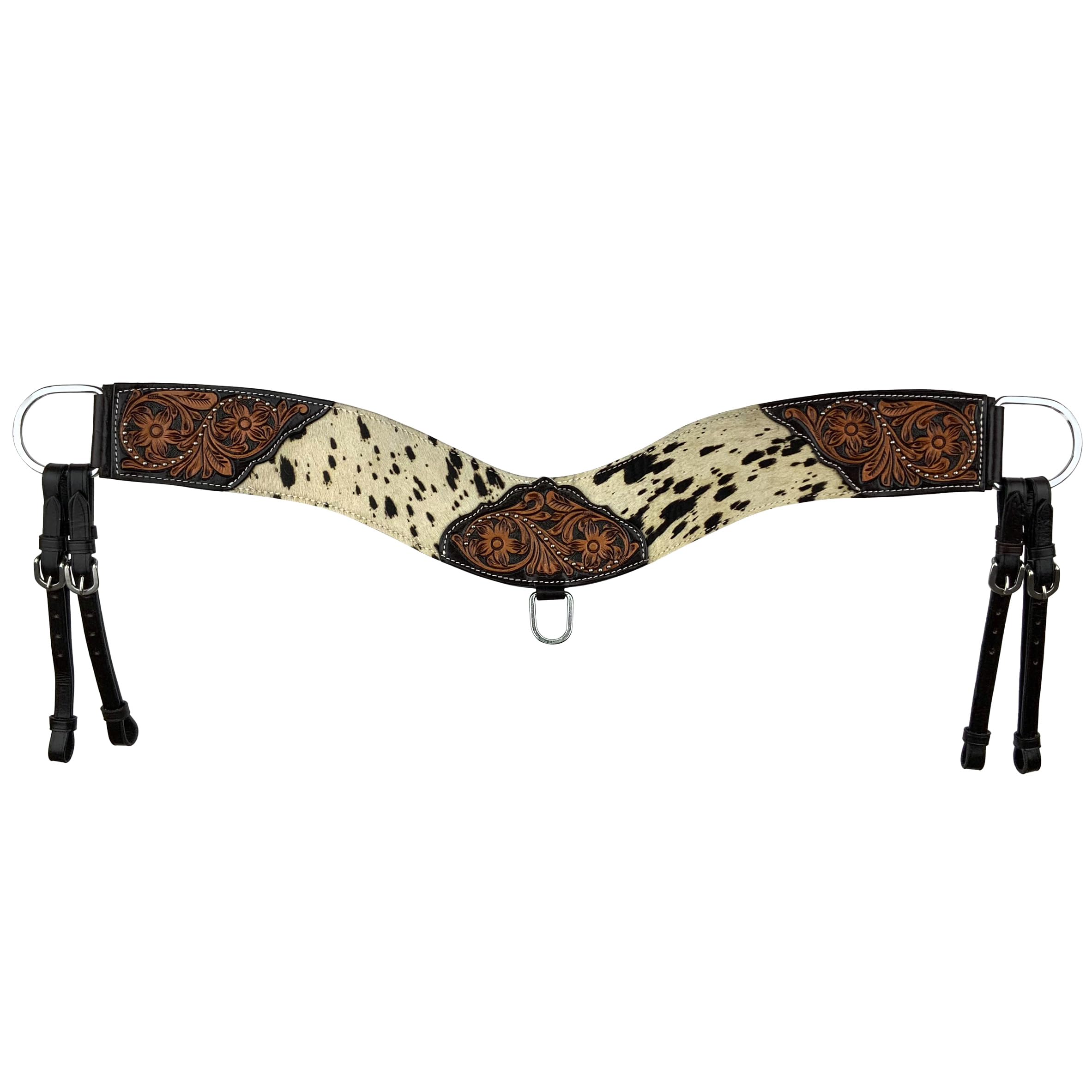 Showman Floral & Cowhide Western Tripping Collar