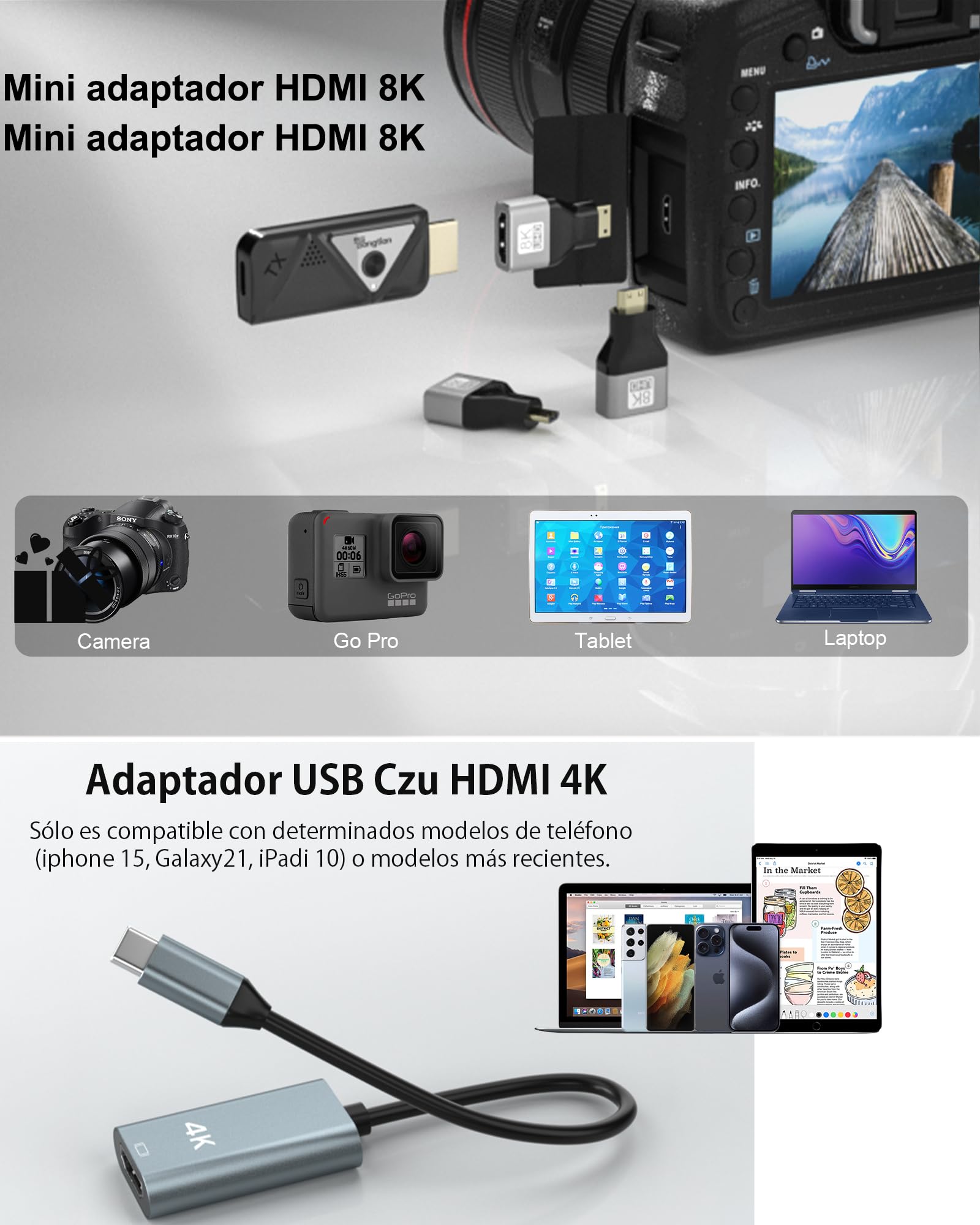 Transmisor y Receptor HDMI inalámbrico, Full HD 1080p para transmisión de Audio y vídeo para computadora portátil, PC a HDTV, Proyector