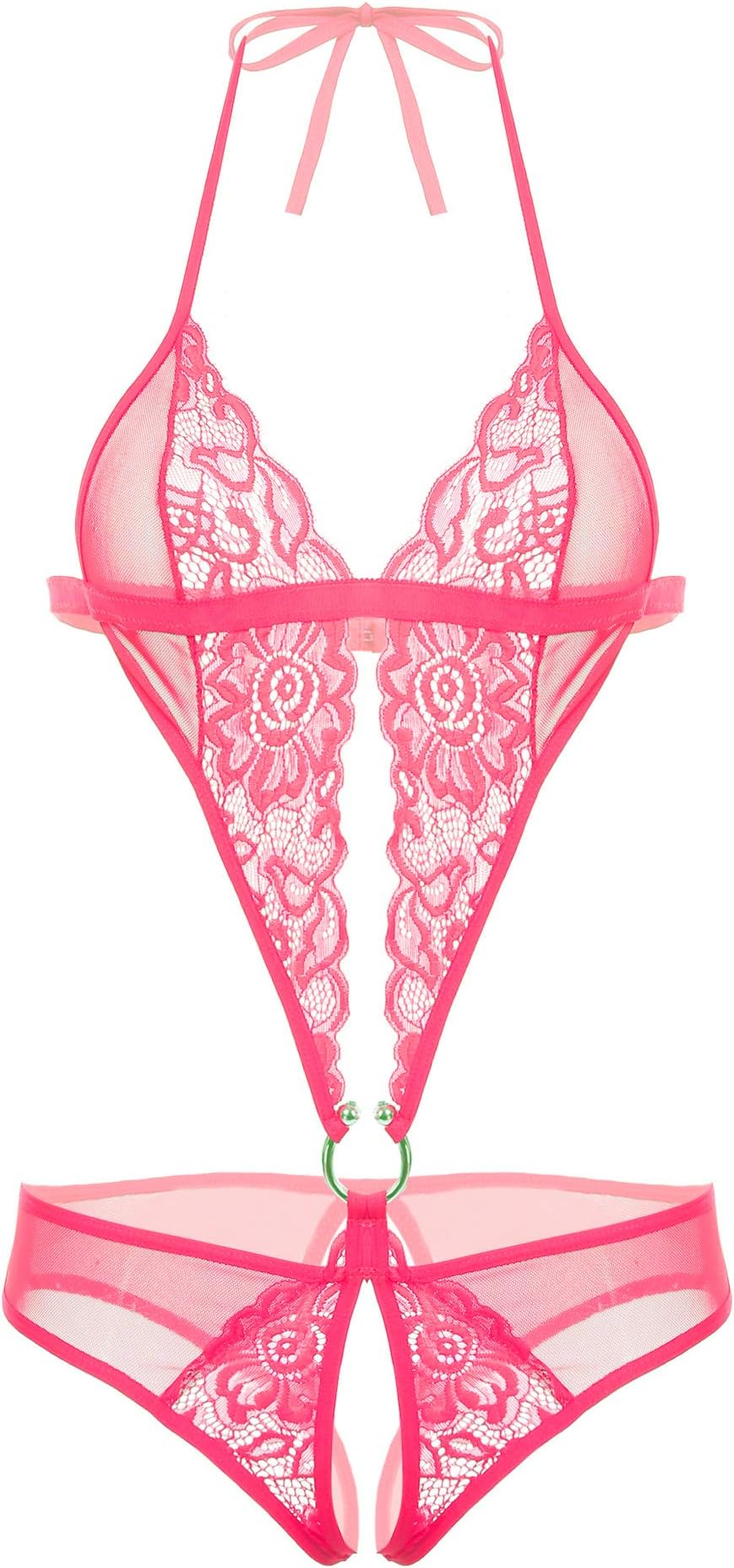 Avidlove レースボディスーツ レディース ミニテディ ワンピース 寝間着 US サイズ: Small カラー: レッド