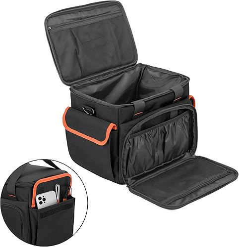 Miniatura 2 de Trunab Funda de transporte compatible con ECOFLOW RiverRiver 2River Pro, bolsa de almacenamiento con bolsillos inferiores y delanteros impermeables