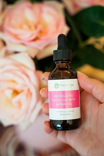 Miniatura 5 de Essence of Argan Suero vitamínico para la cara, aceite de suero revitalizante para piel seca con vitaminas A, C, E y B, aceite de argán y rosa
