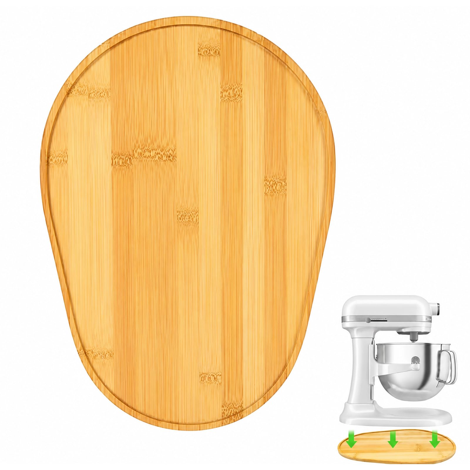 LMSAWK Bamboo Mixer Slider for Kitchen Aid Artisan 6–8 Qt Stand Mixer — image 1