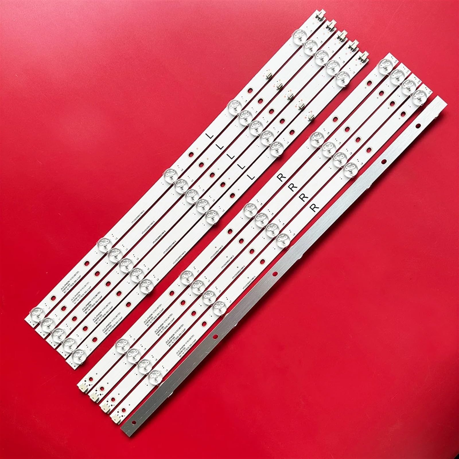1/3set Striscia di retroilluminazione a LED 10LED TV da 49 Pollici JS-D-JP49DM-101EC (80720) 6V/LED E49DM1000 951-14-1T E493538 (Color : 15pcs(3TV))