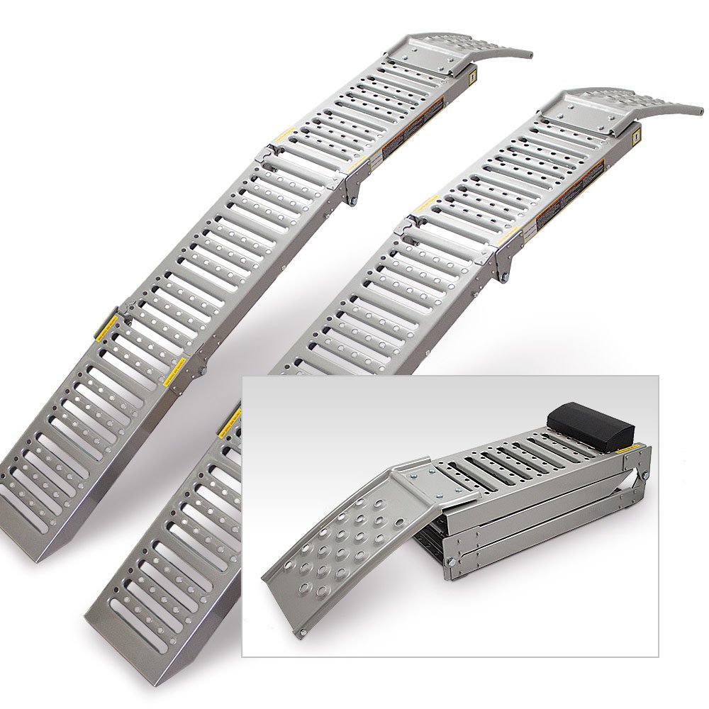 BITUXX® 2X Auffahrrampen Rampe Auffahrschienen Servicerampe 2268kg klappbar