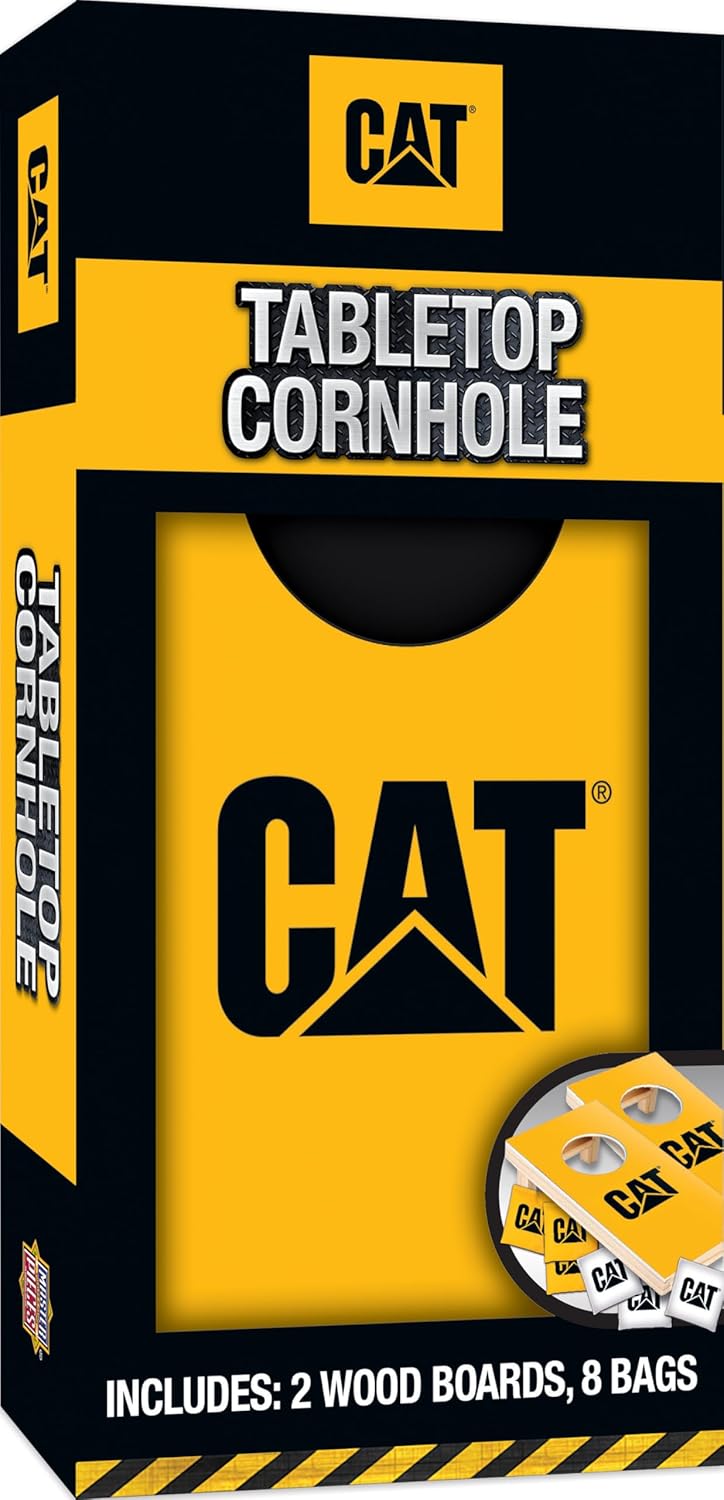 MasterPieces Officially Licensed Caterpillar CAT Tabletop Cornhole Game for Familes