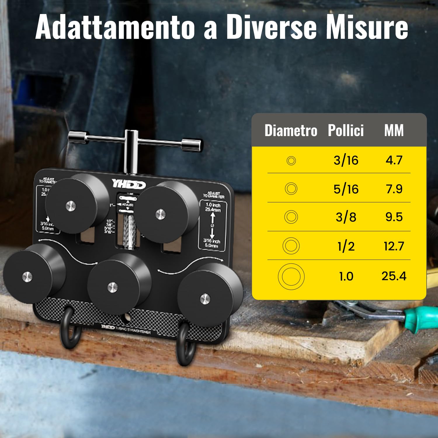 Raddrizzatore per Tubi Regolabile per Freni, Rame, Alluminio, Acciaio