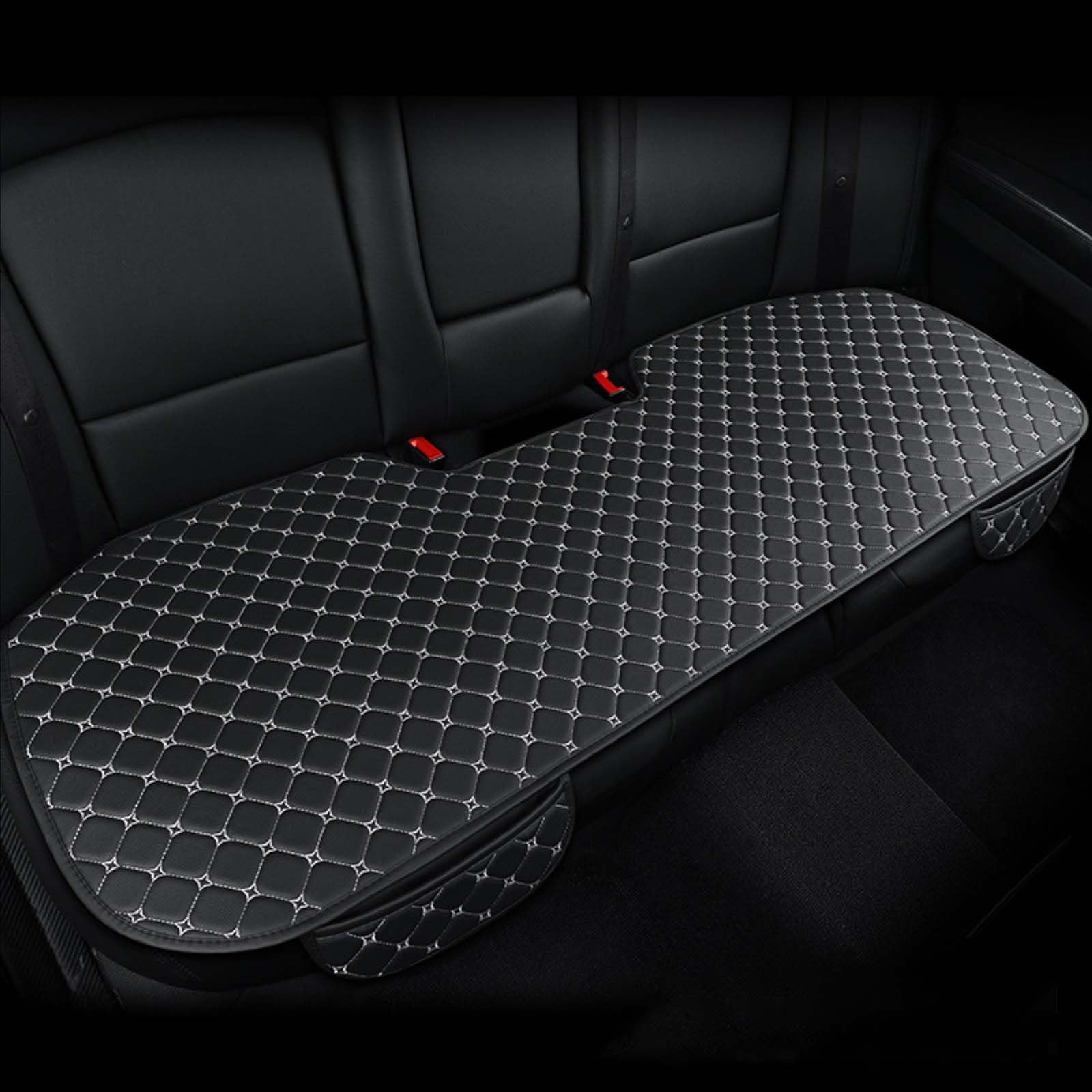 Cojín Asiento Coche para Benz EQS (X296 V297) EQV (B. 447), Transpirable y Antideslizante Cojin Asiento Coche Espuma De Memoria, aliviar la presión,Single-Black Red