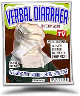 Gears Out Verbal Diarrhea Protection System - Diaper Gag Gift for Teens and Adults, Potty Mouth Filtering Technology, OSFM