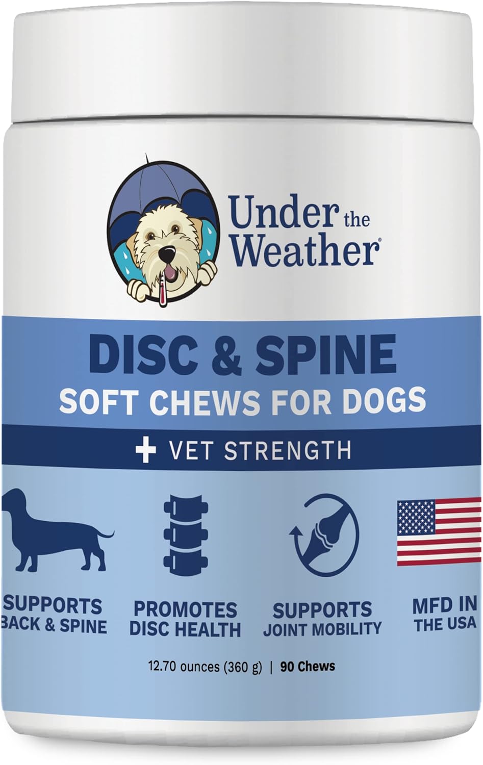 Under The Weather Pet Disc & Spine Health Chews for Dog