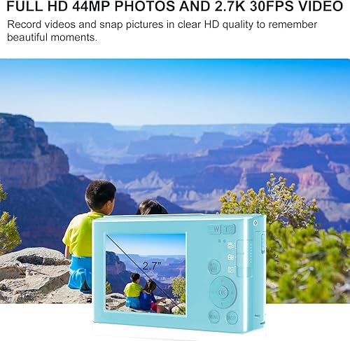 Miniatura 8 de eDealz Cámara digital compacta de 44 MP, zoom de 16X, tarjeta SD de 32 GB, trípode de 6 pulgadas y soporte para tarjetas de 6 unidades, pantalla de