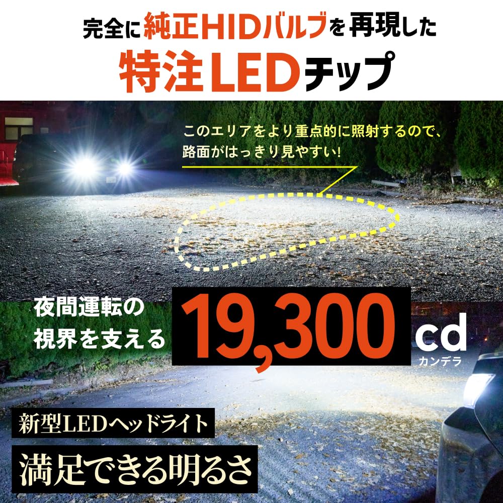 Amazon | HID屋 D2R 19300cd(カンデラ) LED ヘッドライト 爆光