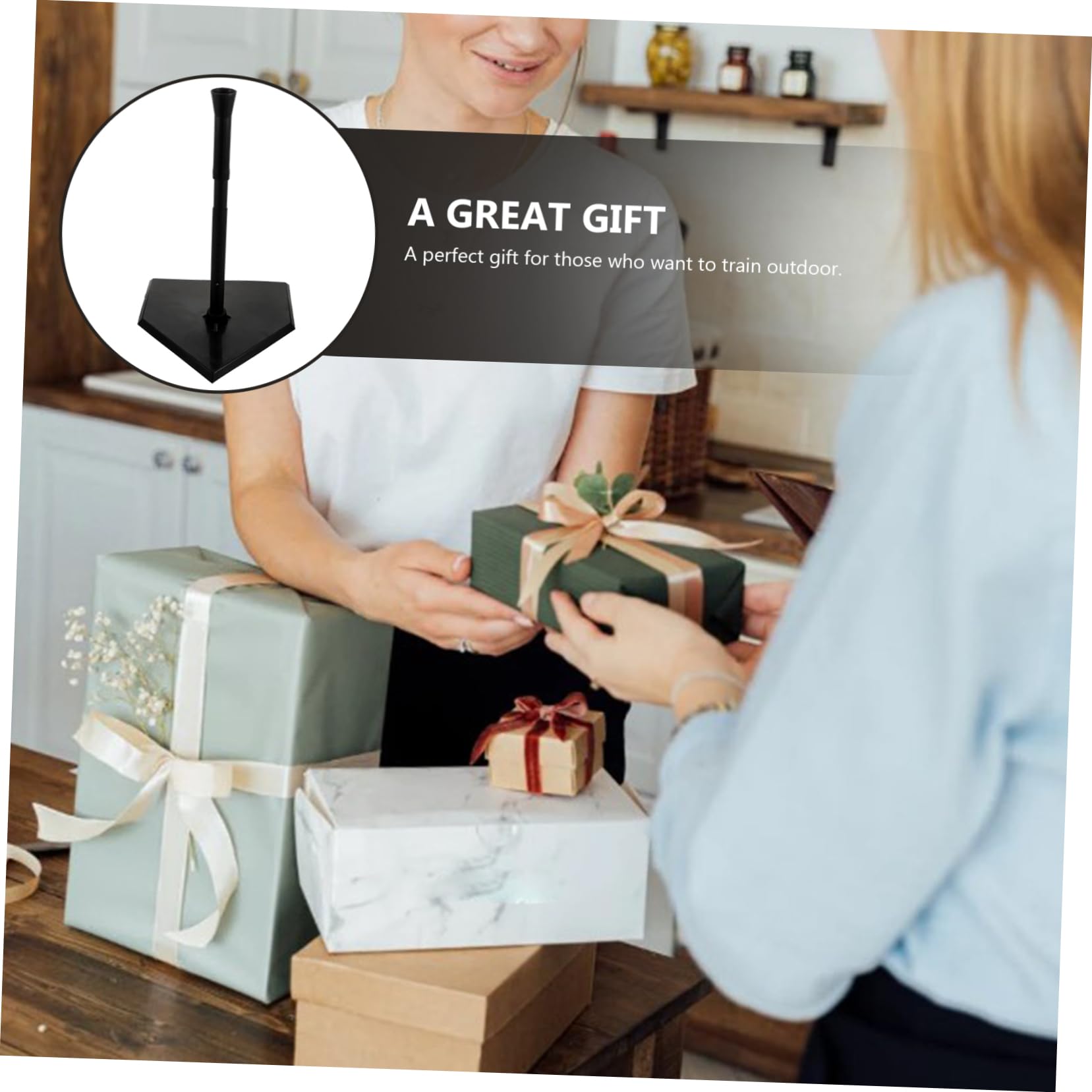 KOMBIUDA Baseball Softball Batting Stand Trainer Holder for Adults Boys and Girls