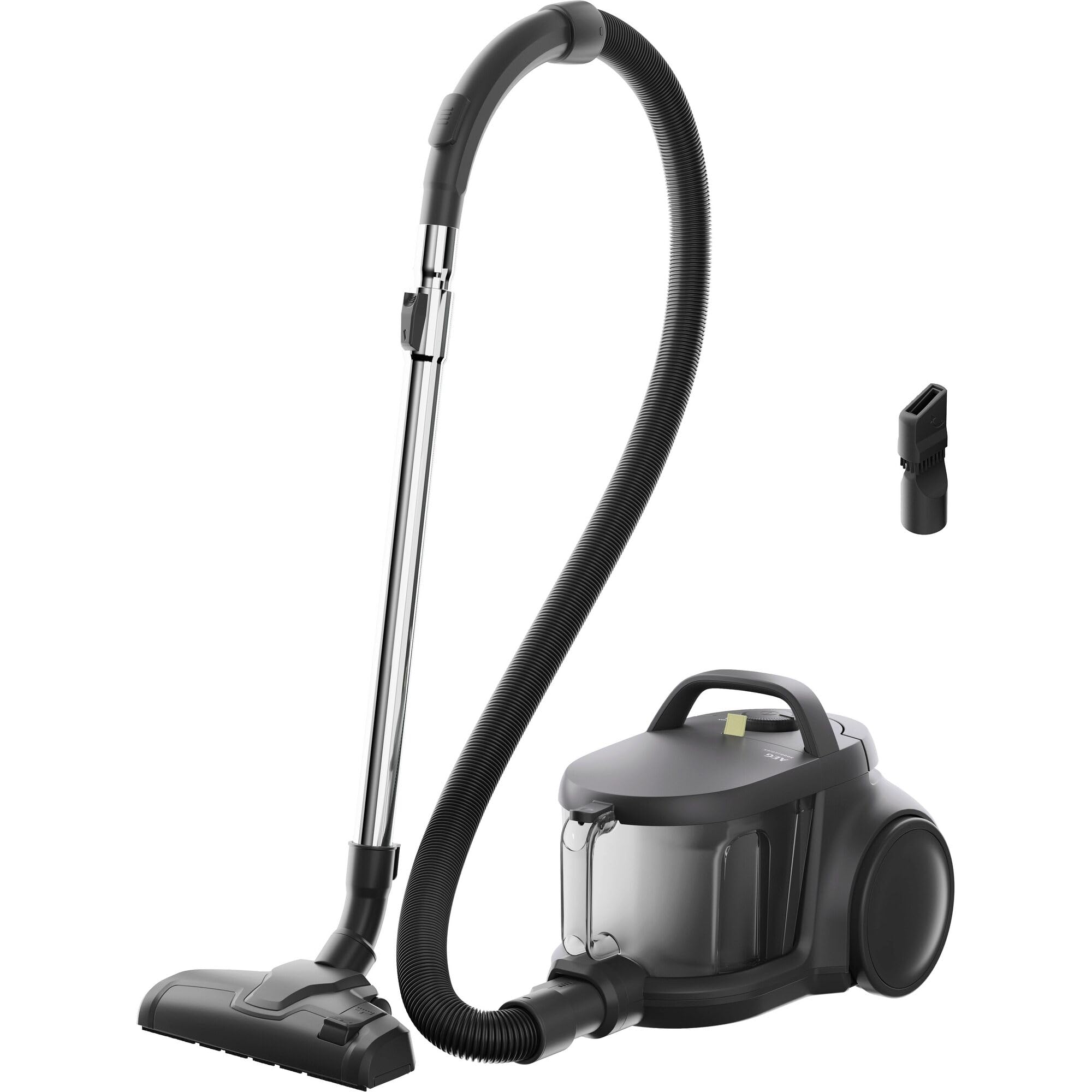 AEG 3000 Bagless Vacuum Cleaner AL31C1DG, Powerful Cyclonic Performance, AllFloor Auto Nozzle, HEPA Filtration, Hygienic 2-Step Emptying, Compact Design, 73 dB