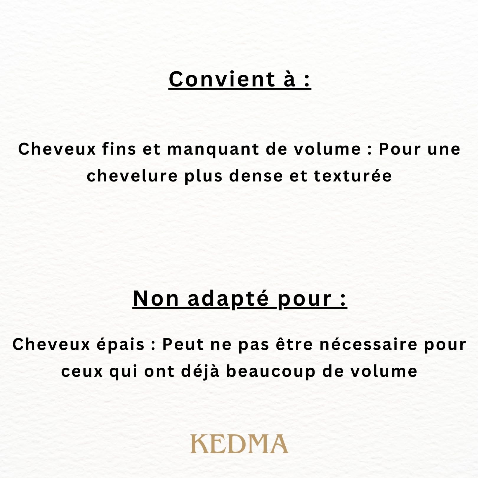 KEDMA - Après-Shampooing Extra Volume au Collagène - 500ml | L’après-shampooing au collagène démêle, nourrit et donne du corps aux cheveux fins ou en manque de volume.