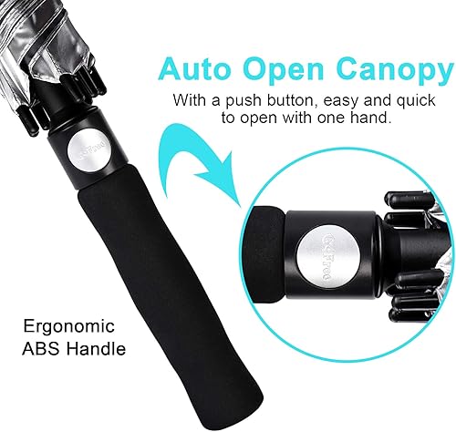 Miniatura 4 de G4Free Paraguas de golf con protección UV de 47546268 pulgadas, con apertura automática, doble toldo con ventilación de gran tamaño, extra grande,