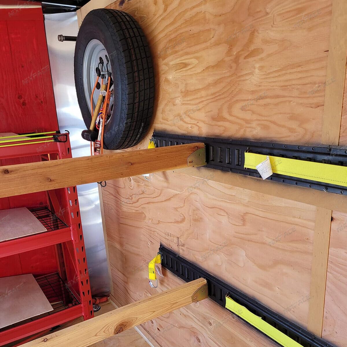 Juego De 10 Enchufes Negros Para Vigas De Madera E-Track ¡Soporte Para Tablones De 2x4 Y 2x6 Pulgadas! Ideal Remolques Y Camiones