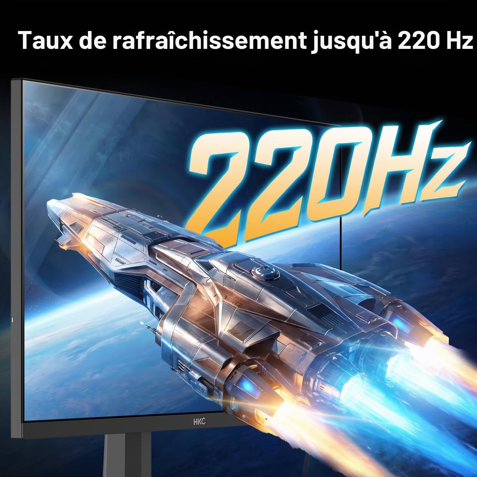 HKC G27H2DPRO Écran PC Gaming 27 Pouces 220Hz QHD 2560×1440 Fast IPS