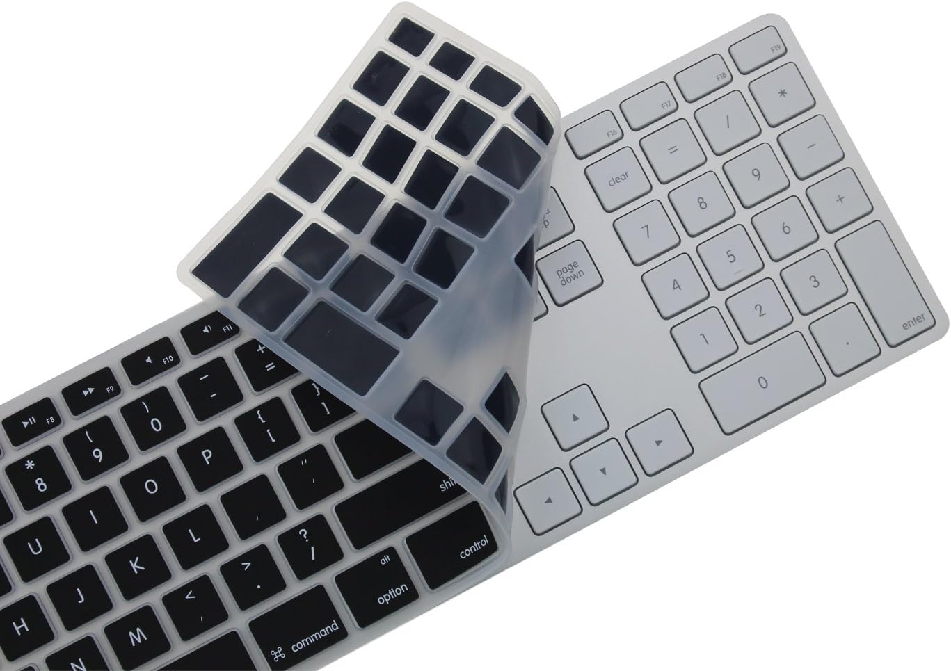 Discount 90% iMac Wired USB Keyboard Cover, Ultra Thin Soft Silicone Keyboard Cover Skin for Apple(G6) iMac Keyboard with Numeric keypad Wired USB(MB110LL/B)