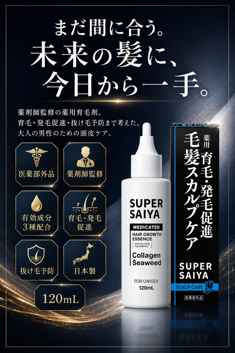 Amazon | スーパーサイヤ 育毛剤 男性用 発毛促進 抜け毛 薄毛 予防