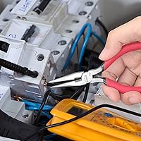 Vista 6 de Alicates de punta de aguja, 5 pulgadas, juego de alicates de punta de aguja, 2 unidades, alicates de punta de aguja pequeños, alicates de punta