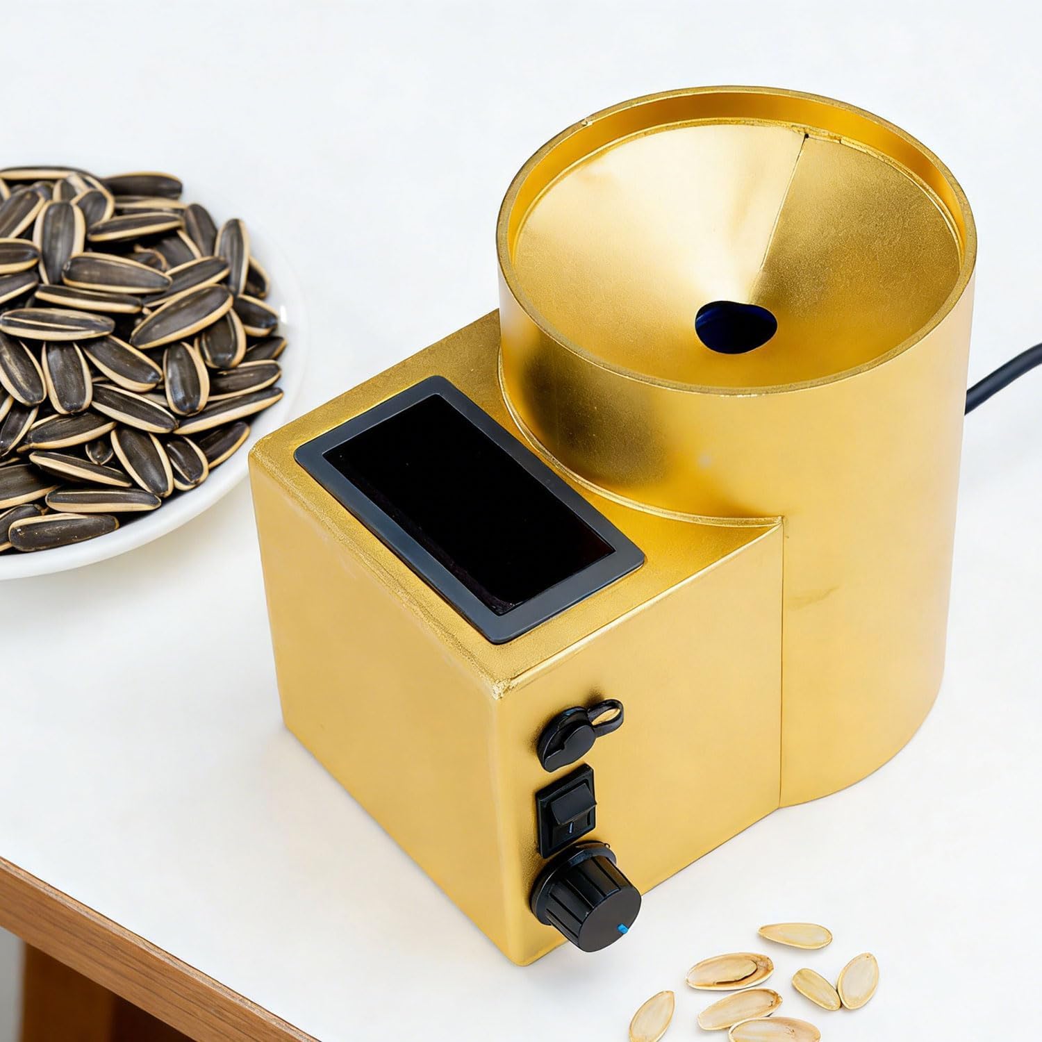 Éplucheur automatique de graines de tournesol, éplucheuse électrique, portable, rechargeable, décorticage rapide avec tension réglable, batterie de 2600 mAh