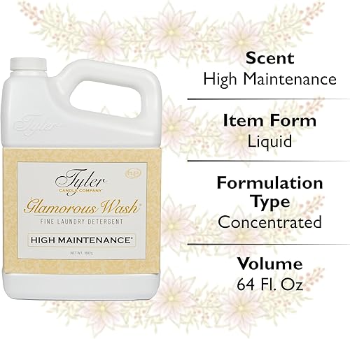 Miniatura 6 de Detergente Glamorous Wash de alto mantenimiento, 64 onzas, paquete de 2 unidades con bolígrafo removedor de manchas Lumintrail - Detergente líquido