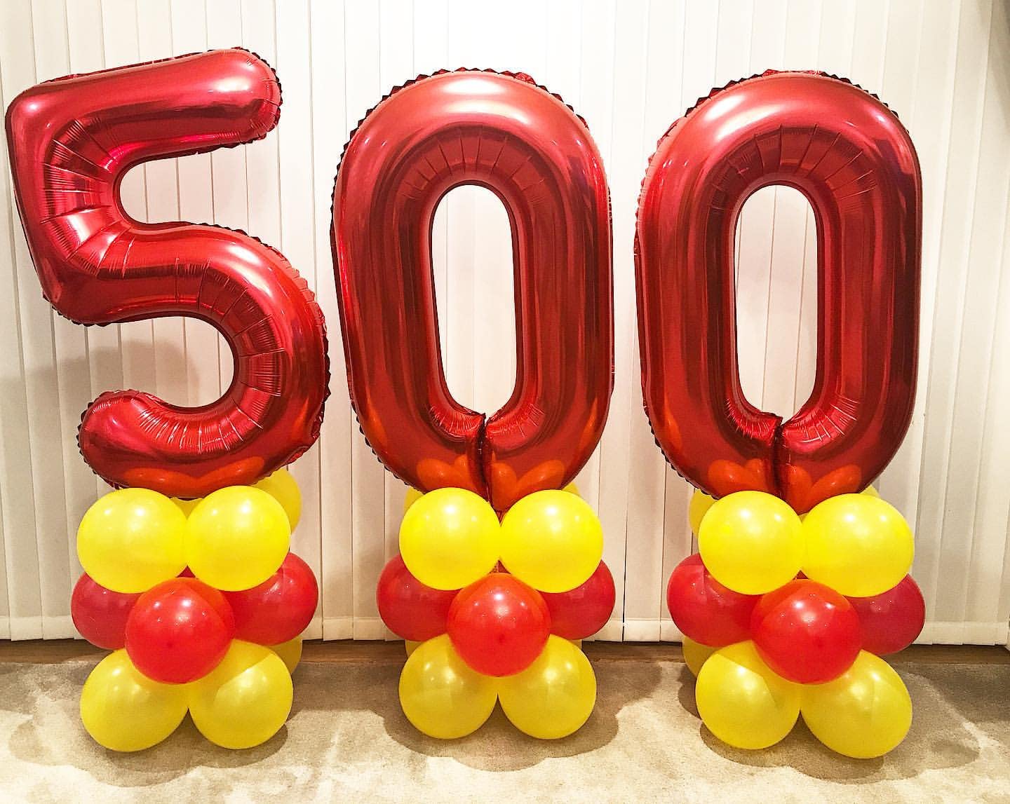 Amazon | 40インチ 赤 60 数字 風船 巨大 60 フォイル マイラー