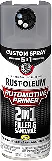 Rust-Oleum Automotive 2-in-1 Filler & Sandable Primer Custom Spray 5-in-1, 12 oz, Gray