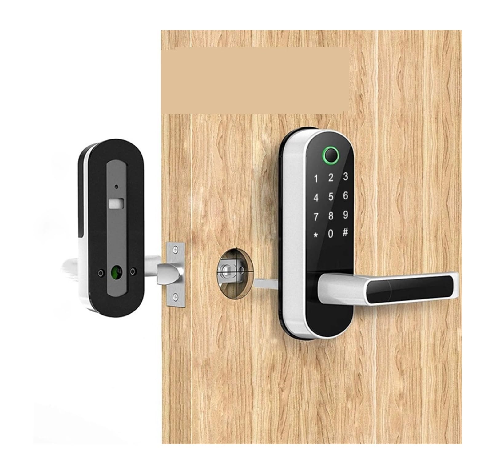 Serratura elettronica digitale Touchscreen con impronta digitale Smart Door Lock App Sblocco, for Home Office Apartment Hotel serratura elettronica
