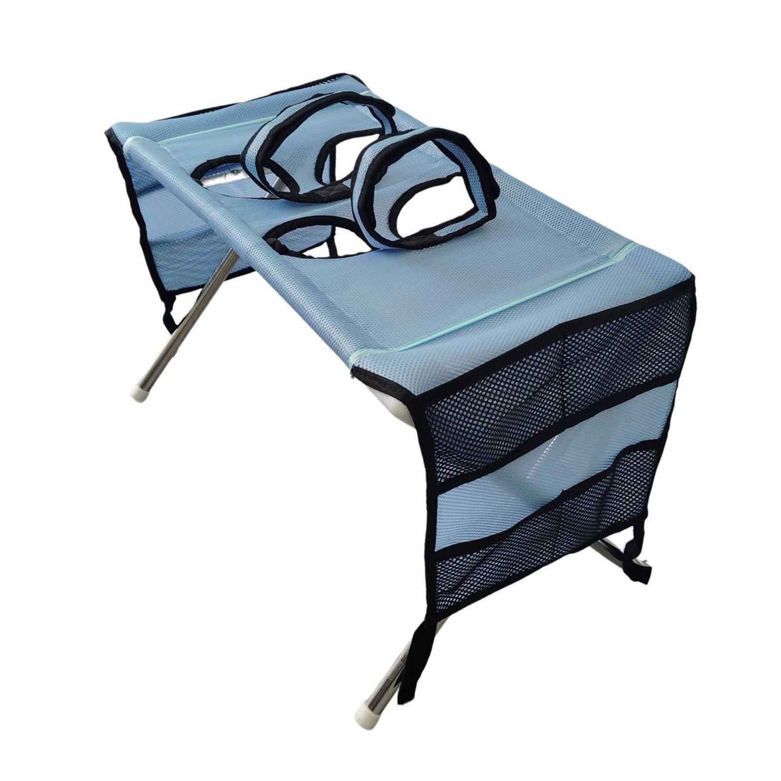 Dog Bath Hammock foldable Pet Bathing Stand Dogs Shower Stand Dog Washing Station Small Portable Dogs Shower Grooming Rack Suitable for Pets Washing Maintenance Travel Groomings (H-Blue, 58)