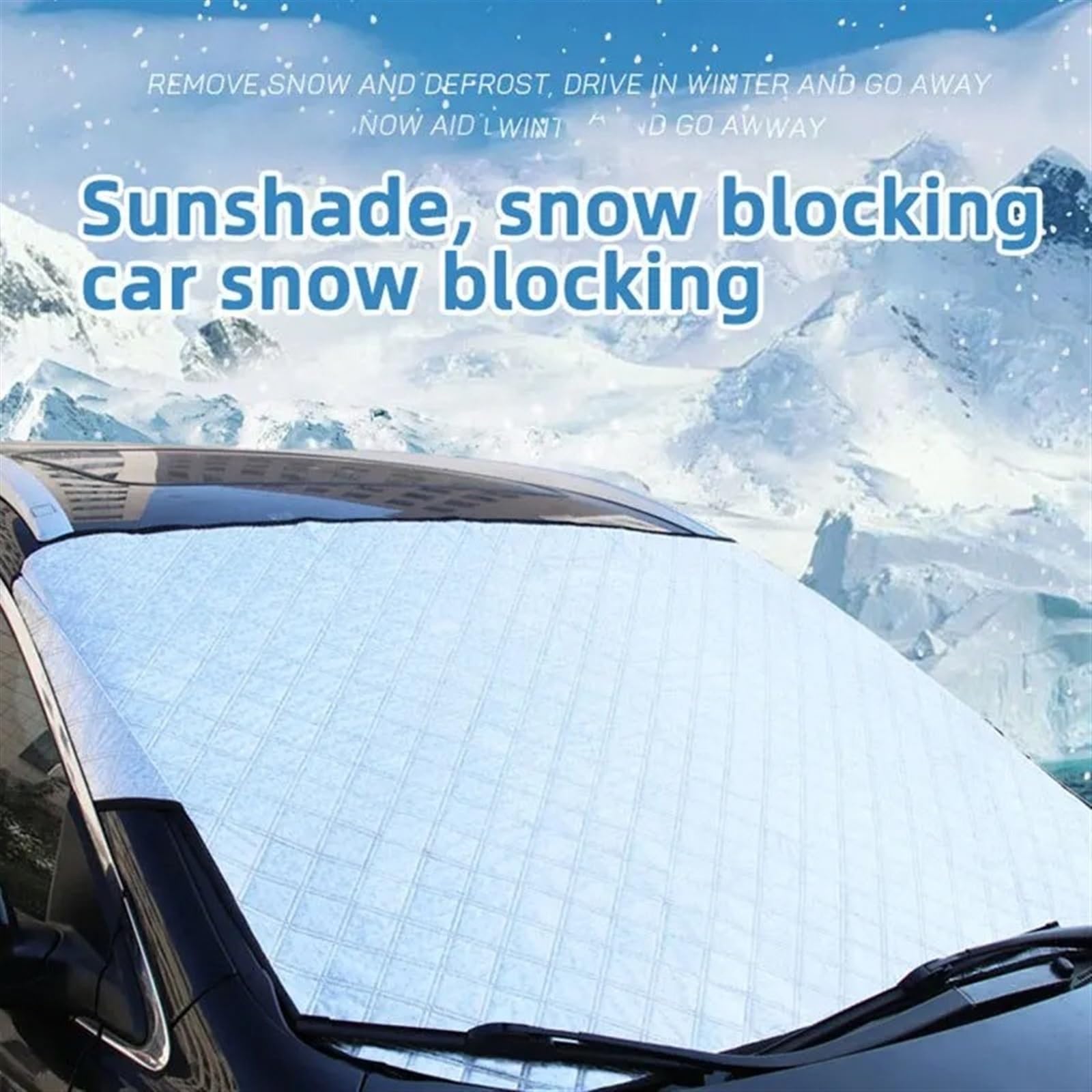 Frontscheibenabdeckung Sonnenschutz Windschutzscheibe Auto-Schutz Wärmeeinwirkung Schneeschutz Und Vereisung Abdeckung Frontsonnenschirm Fensterschutz Auto-Kleidungsabdeckun