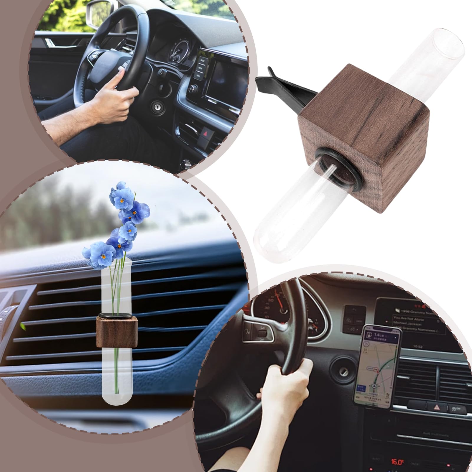 Lucht ontluchting propagatie vaas - walnut1.18 inches- mini vaas | Cars