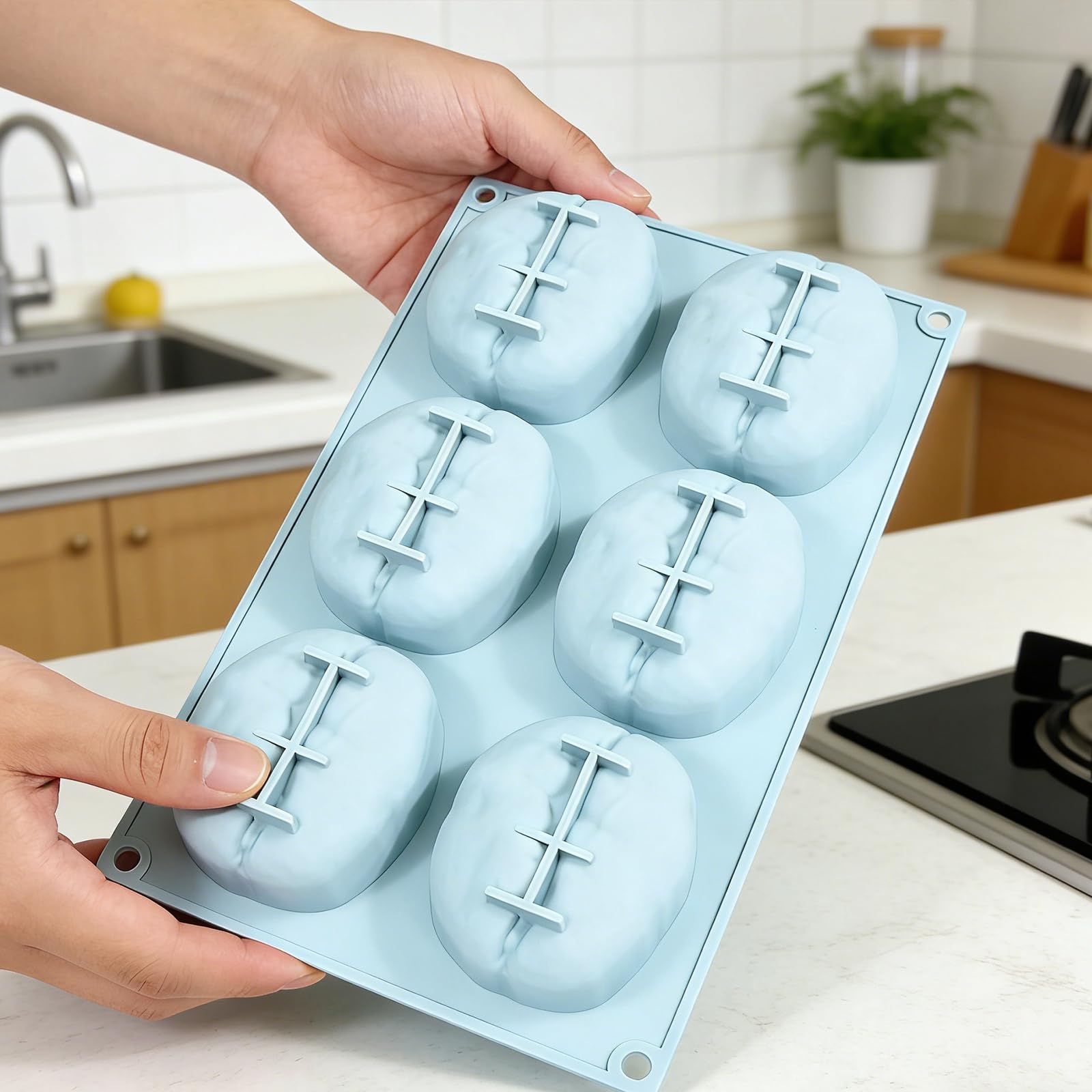 Schokoladeneis-Form in Nussform, 6 Mulden, Backutensilien, Schokoladen-Dessertform für Schokoladenherstellung
