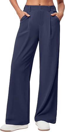 Ewedoos Wide Leg Dress Work Pants for Women Business Casual Office Outfits