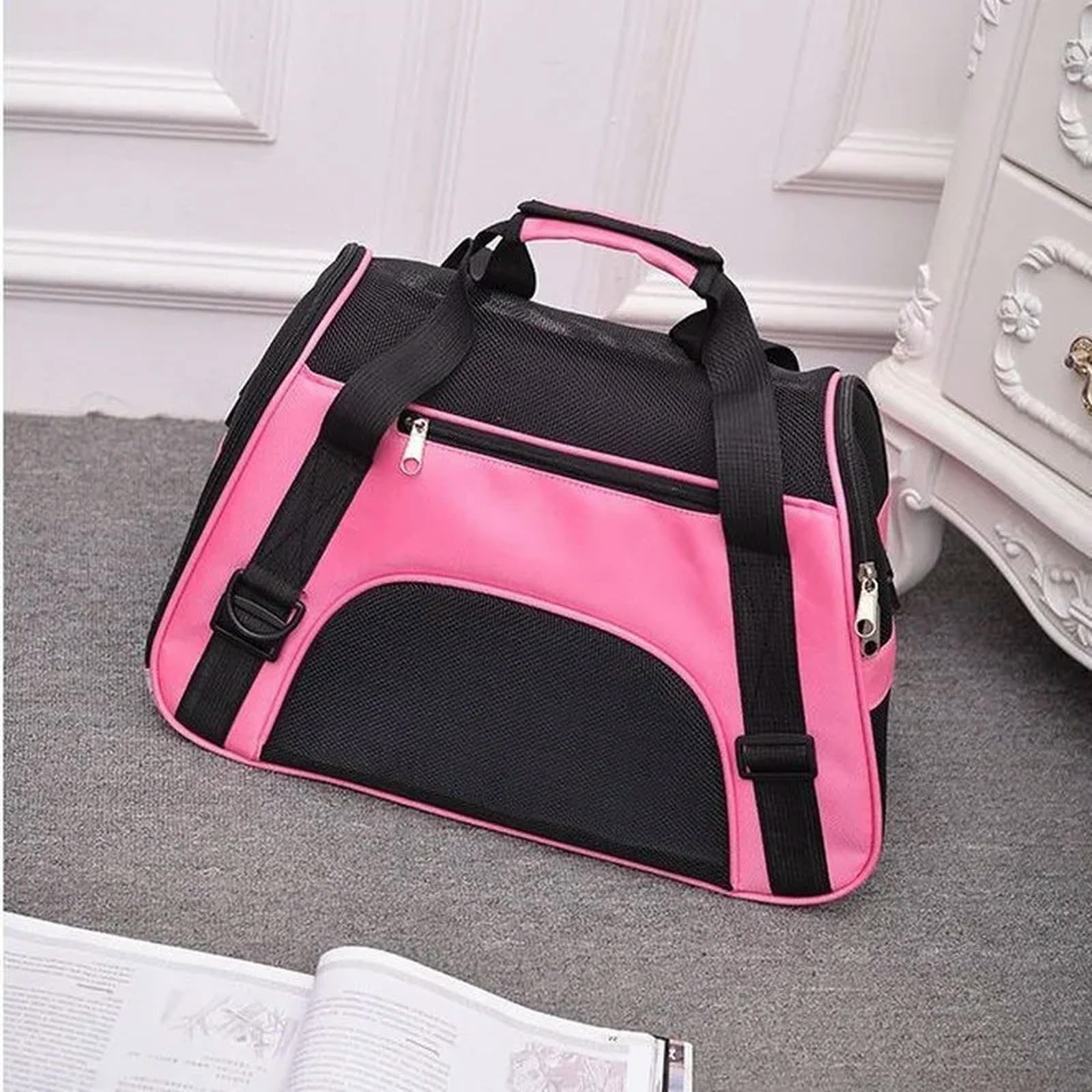 Zaino per Animali Domestici Borsa di Viaggio Portatile per Animali Domestici